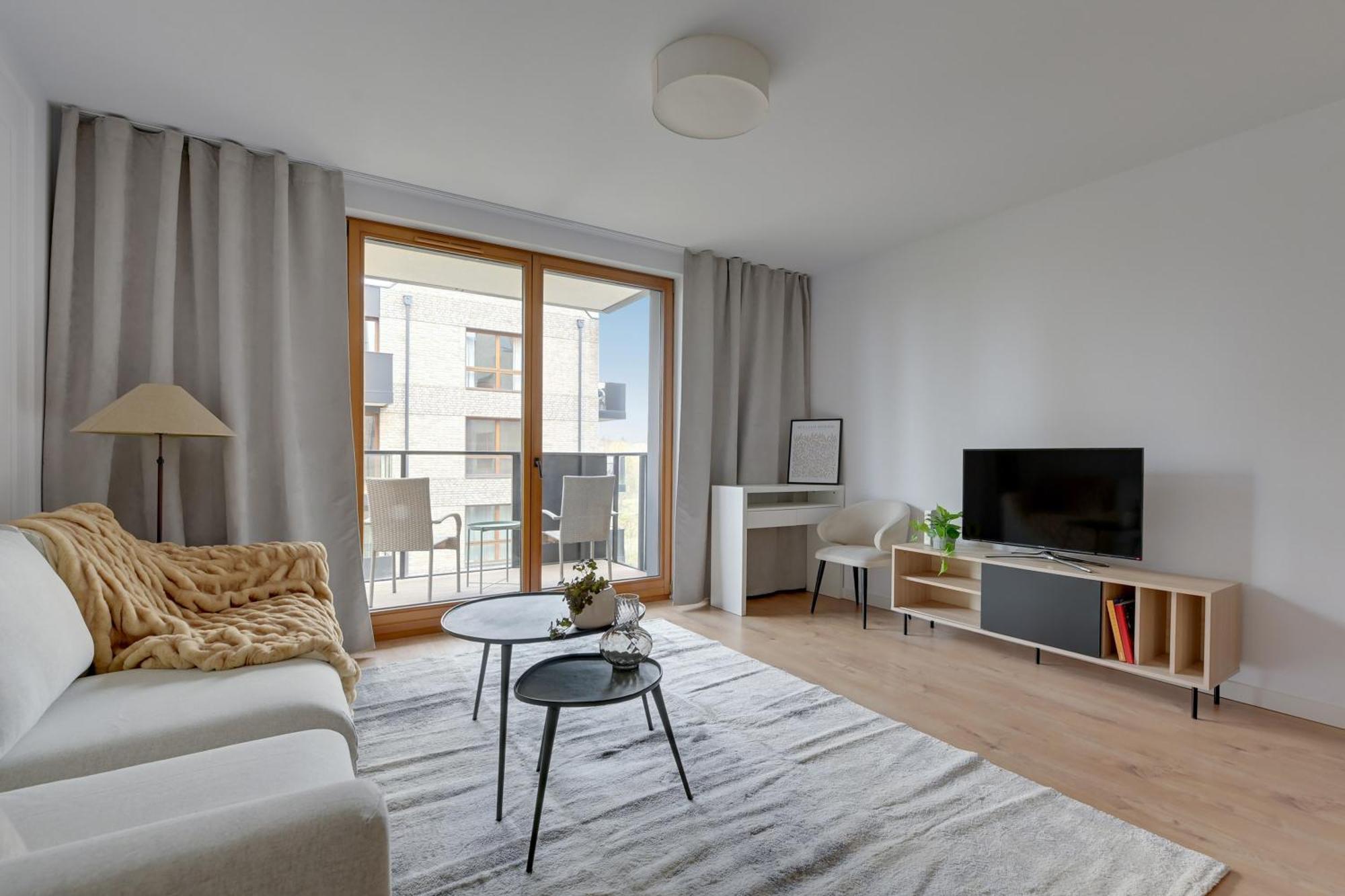 Front Park Apartments With Parking By Lion Apartments グダニスク エクステリア 写真